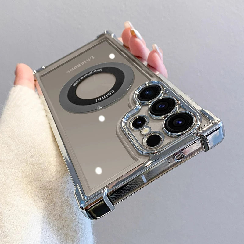 LuxMag™ Crystal Wireless Charging Case