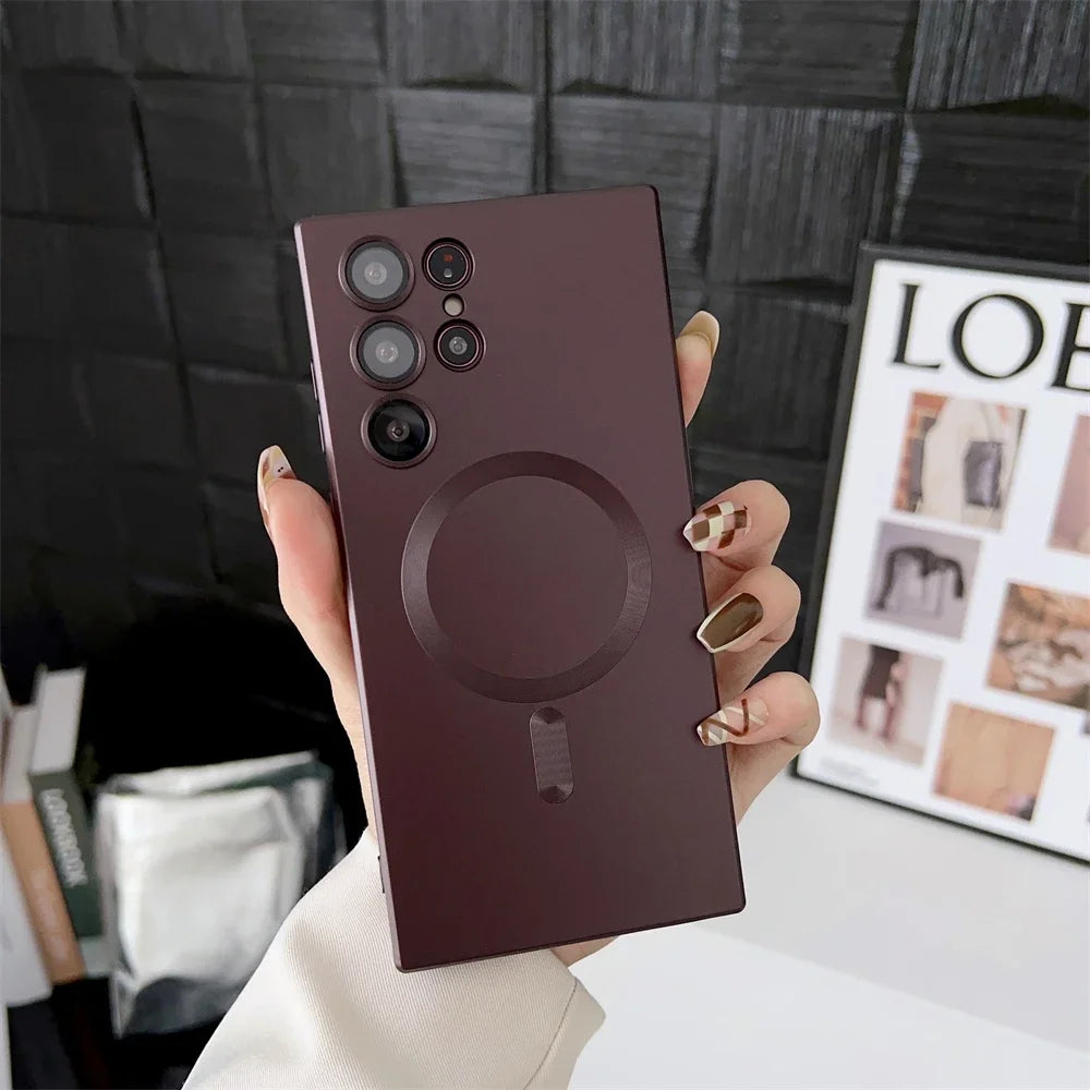 Luxury Matte Magnetic Case for Samsung - LC001