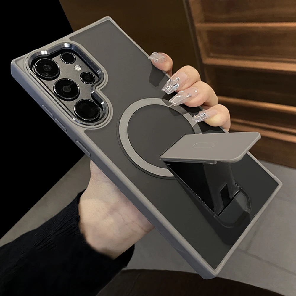 Luxury Magnetic Wireless Charge MagSafe Case for Samsung