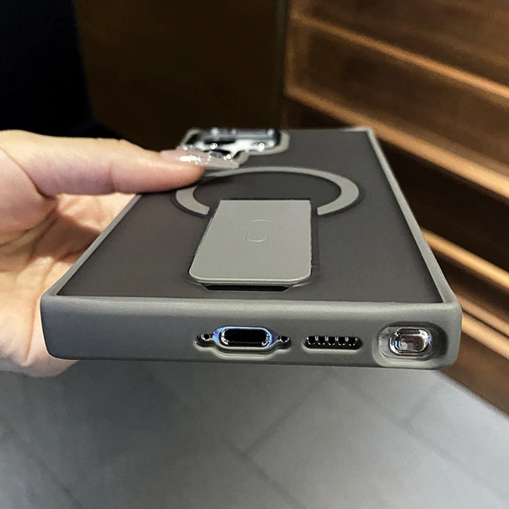 Luxury Magnetic Wireless Charge MagSafe Case for Samsung