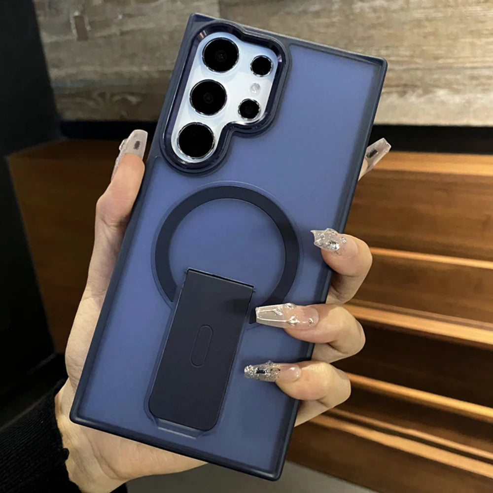 Luxury Magnetic Wireless Charge MagSafe Case for Samsung